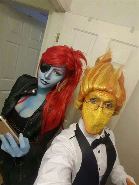 Undertale Undyne And Grillby Cosplay Undertale Cosplay