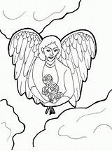 Angel Angels Coloringme Designlooter Getdrawings sketch template
