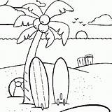 Beach Coloring Pages Fun sketch template