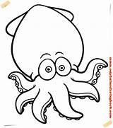 Coloring Book Cartoon Octopus Printable Pdf Keyword sketch template