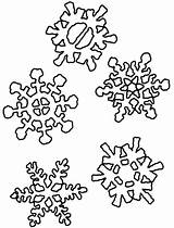 Coloring Snowflake Pages Printable Snowflakes Print Snow Winter Color Stencils Christmas Ausmalbilder Stencil Simple Diy Malvorlagen Flakes Para Getdrawings Schneeflocke sketch template