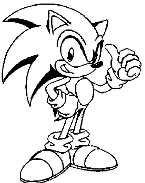 sonic coloring page  printable coloring pages  kids