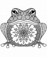 Coloring Frog Toad Printable Relaxing sketch template