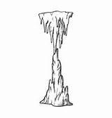 Stalactite Icicle Stalagmite sketch template
