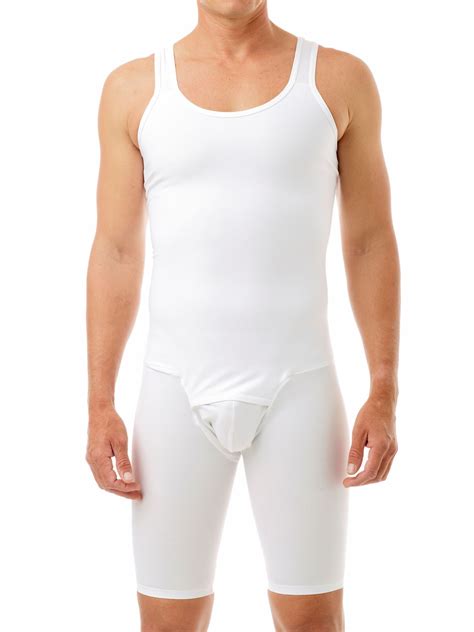 mens compression bodysuit shaper girdle for gynecomastia belly fat