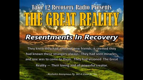 resentments  recovery youtube