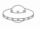 Ufo Saucer sketch template