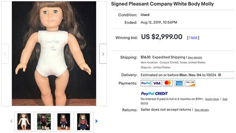 some old american girl dolls are now worth thousands of dollars on ebay