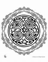 Celtic Coloring Pages Mandala Popular Mandalas Irish Coloringhome sketch template