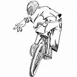 Bmx Coloring Bike Pages Racing Race Printable Getcolorings Color Popular sketch template