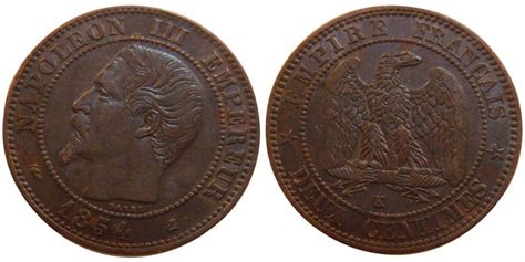 france  centimes   coin napoleon iii napoleon iii bordeaux au