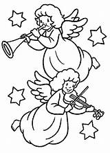 Coloring Trumpet Pages Angel Angels Christmas Blowing Para Kids Trumpets Pintar Kerst Who Colouring Colorir Salvo Anjos Kleurplaten Anjo Desenho sketch template