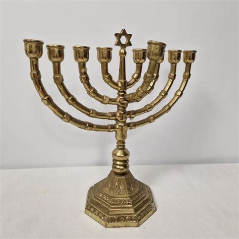 judaica menorah candlestick bronze catawiki