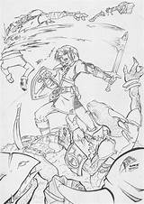 Ganondorf Princess Lineart sketch template