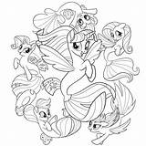Pony Friendship Mlp Unicorn sketch template
