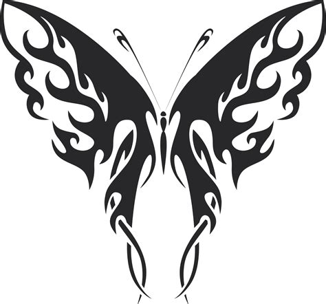 Tribal Butterfly Vector Art 41 Dxf File Free Download