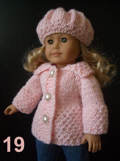 easy knitting pattern ag 18 doll set by knit n play craftsy