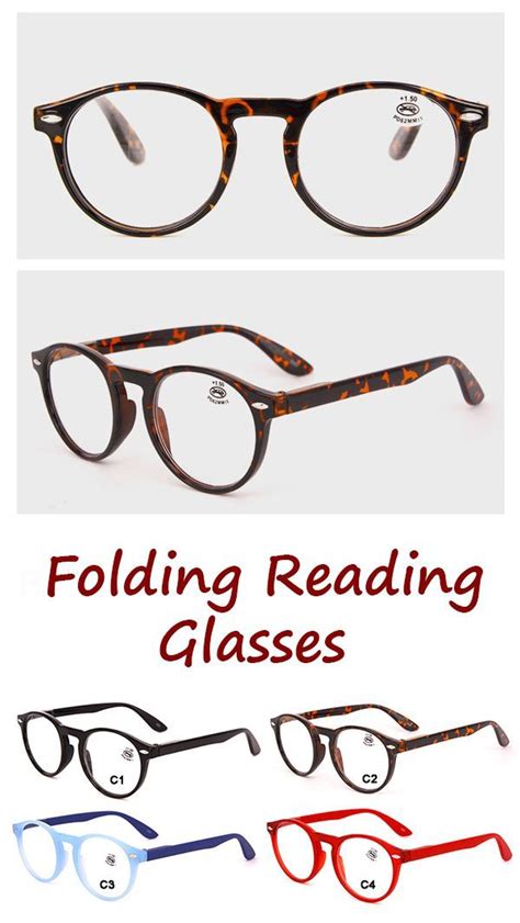 colorful best folding reading glasses fashion round prescription