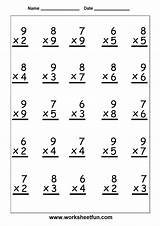 Multiplication sketch template