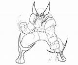 Wolverine Coloring Marvel Capcom Vs Pages sketch template