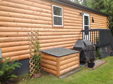 log siding installed  manufactured home swartz mobile home exteriors mobile home siding