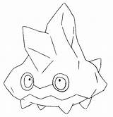 Pokemon Bergmite Coloring Pages Pokémon Drawing Morningkids sketch template