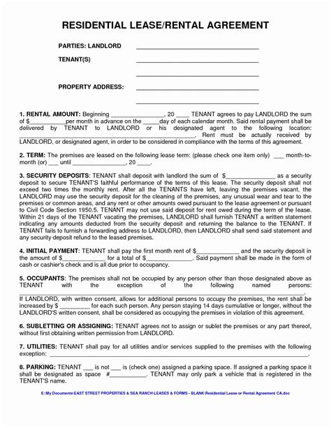 room rental agreement california  form unique residential lease