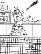 Tennis Kleurplaten Flevoland sketch template