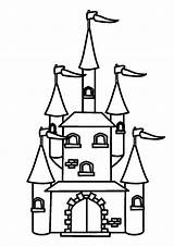 Castelo Castelos Desenho Amordepapeis Escolha sketch template