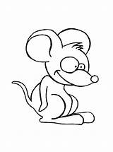 Mouse Coloring Kids Color Pages Print Printable Justcolor sketch template