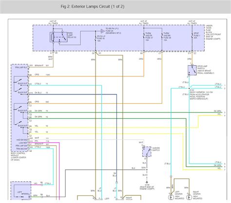 tail light wiring diagram  chevy trailblazer wiring diagram image