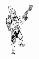 Clone Wars Coloring Star Pages Trooper Rex Captain Commander Arc Troopers Color Drawing Movies Printable Clipart Fox Kids Print Getcolorings sketch template