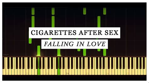 Falling In Love Cigarettes After Sex Piano Piano Tutorial Youtube