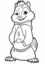 Coloring Pages Chipmunks Alvin Cartoon Disney Story Landon Mandala Toy Animal Book Colouring Choose Board sketch template