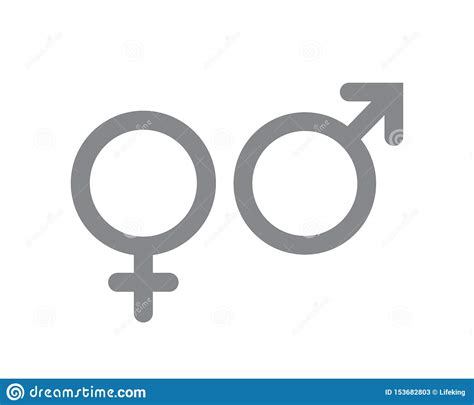 Male And Female Icon Gender And Sexual Orientation Symbols Stock