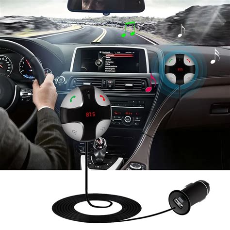 buy   hot wireless digital led display lcd bluetooth  car kit mp fm transmitter usb
