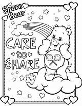 Coloring Care Bear Pages Bears Colouring Printable Sheets Birthday Valentine Color Adult Kids Preschool Print Betty Boop Nina Teddy Pinta sketch template