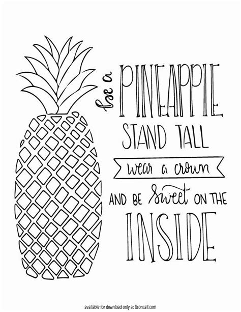 cute pineapple coloring page   pineapple printable liz  call