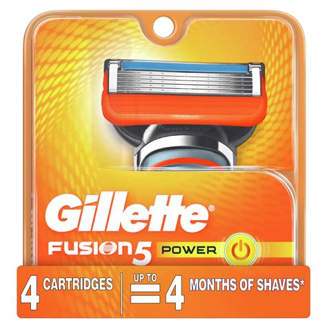 gillette fusion5 mens razor blades 4 blade refills 1 bonus refill