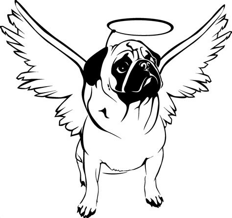 pug printable coloring pages