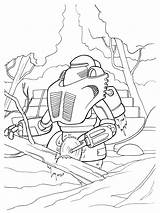Robot Robots Coloring War Pages Boys Lumberjack Walking Template Cleaner sketch template