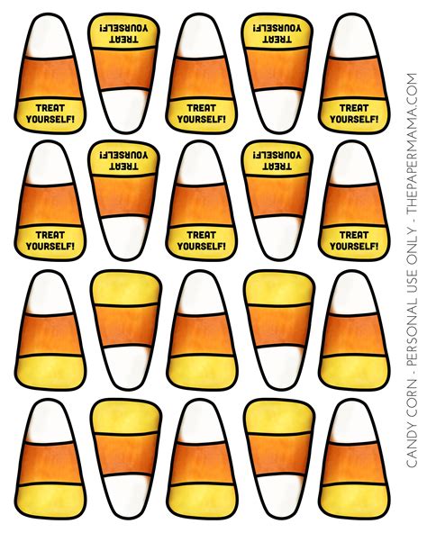 candy corn template  printable printable word searches