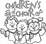 Singing Wecoloringpage Pages Choir sketch template