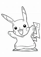 Pikachu Coloring Pokemon Pages Picachu Kids Justcolor Perso Source sketch template