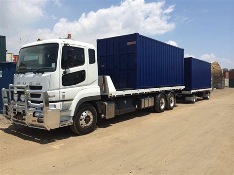 brisbane shipping container transportation dvt trucking