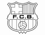 Barcelona Coloring Pages Colorear Escudo Barca Fc Soccer Para Del Logo Dibujos Crest Pintar Dibujo Psg Fcb Madrid Imprimir Real sketch template