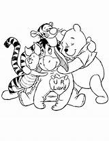 Winnie Pooh Hug Clapping Digi Woolly Hmcoloringpages Coloringhome sketch template