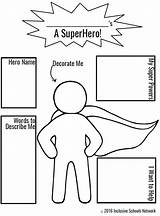 Superhero Template Own Hero Coloring Super Pages Activities Preschool Create Kids Theme Activity Classroom Superheroes Writing Storytelling Clipart Champions Isw sketch template
