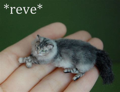 miniature cat sculpture  reveminiatures  deviantart
