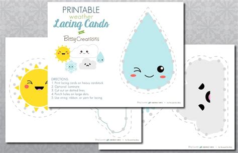 lacing cards  printable  simple